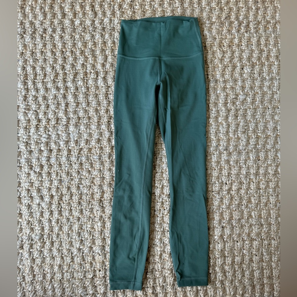 Lululemon Wunder Train High-Rise Tight 28", Size 2, Green
